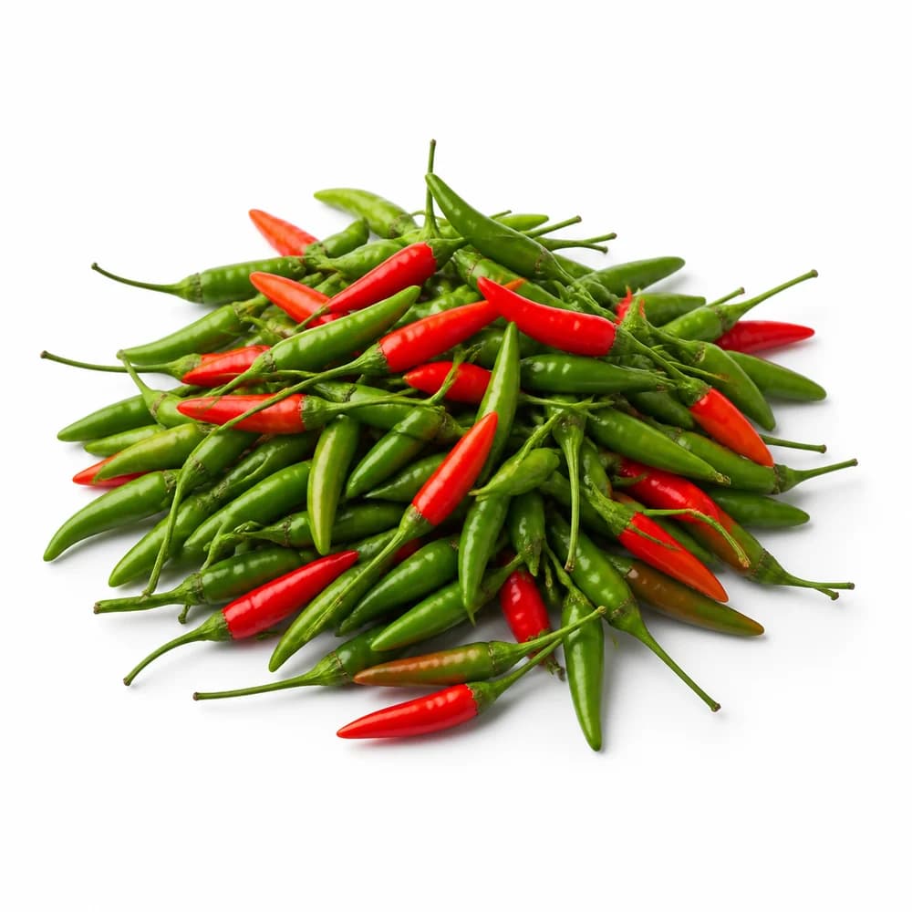 Bird's Eye Chillies — AI illustration
