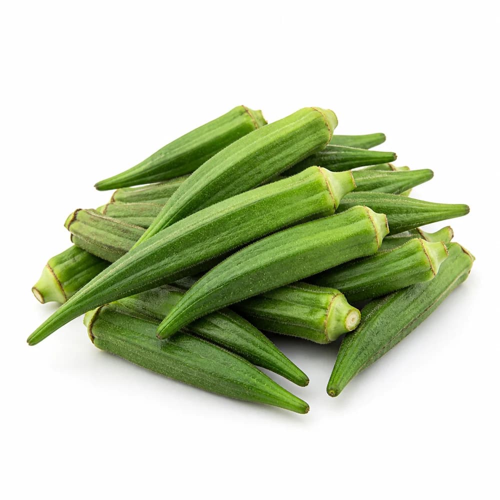 Okra (Bhindi) — AI illustration