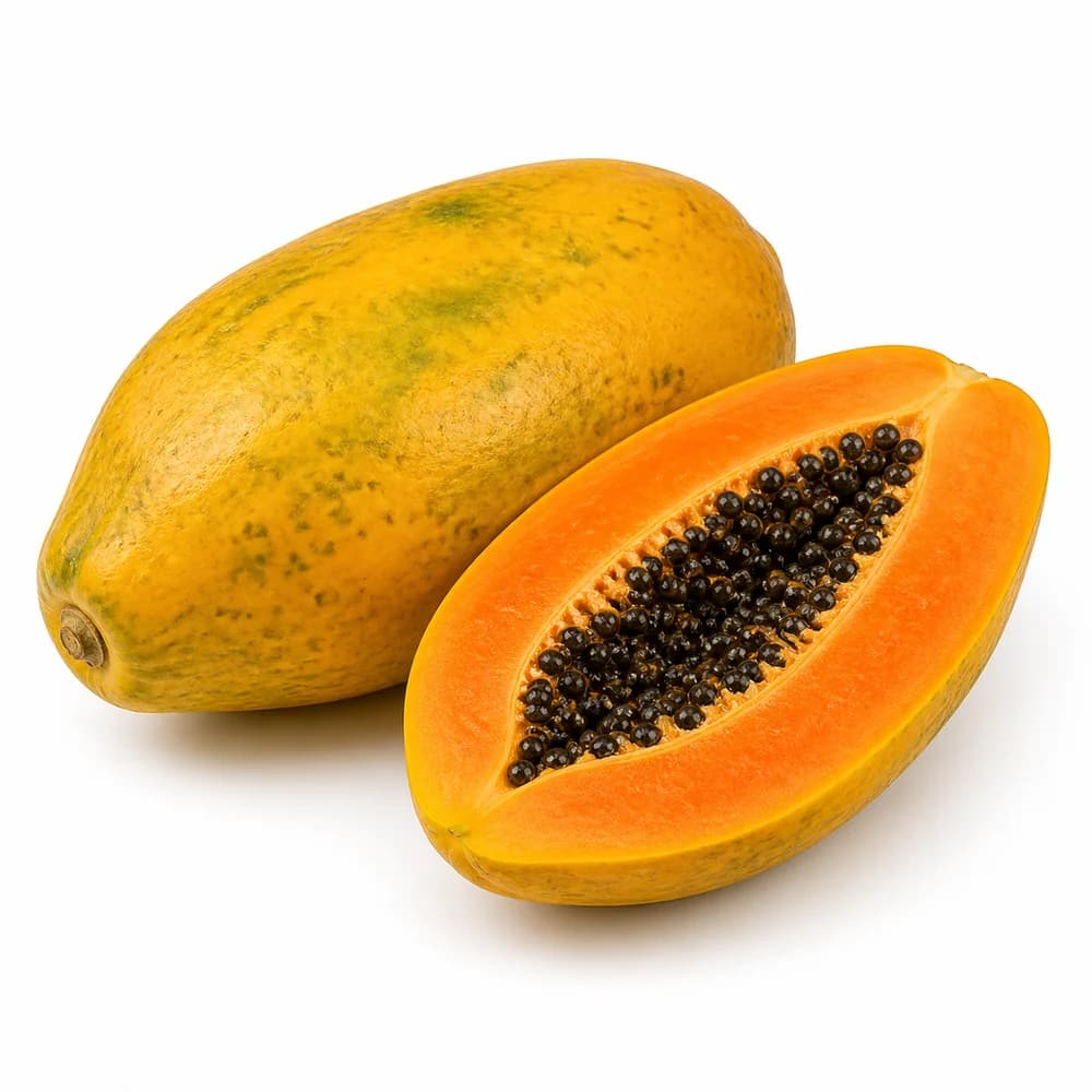 Yellow Papaya (Popo) — AI illustration